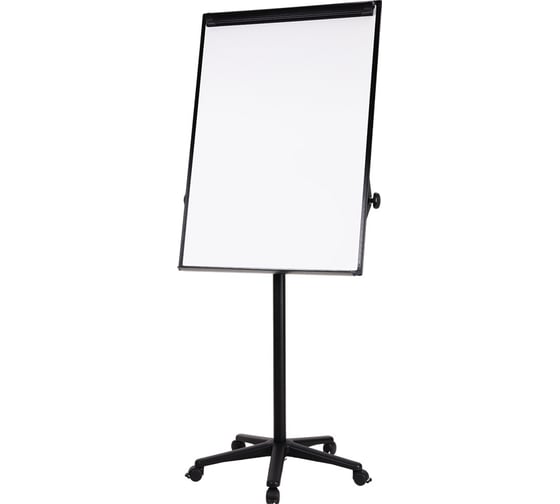 Флипчарт DELI EV130 лак, 75x106.7 см, на роликах, белый/черный 1887014