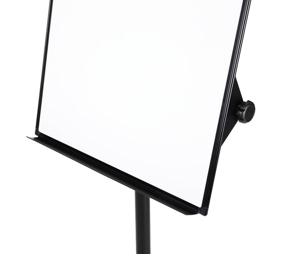 Флипчарт DELI EV130 лак, 75x106.7 см, на роликах, белый/черный 1887014