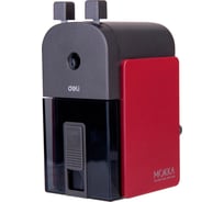 Механическая точилка для карандашей DELI ER10240 1 отверстие, металл, красная/черная 1189230