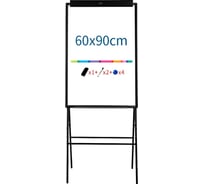 Флипчарт DELI 7890 лак, 90x60 см, на подставке, белый/черный, с аксессуарами 1886811