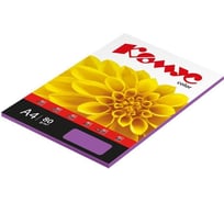 Бумага цветная Комус Color (лиловый интенсив), 80г, А4, 50 л. 619960