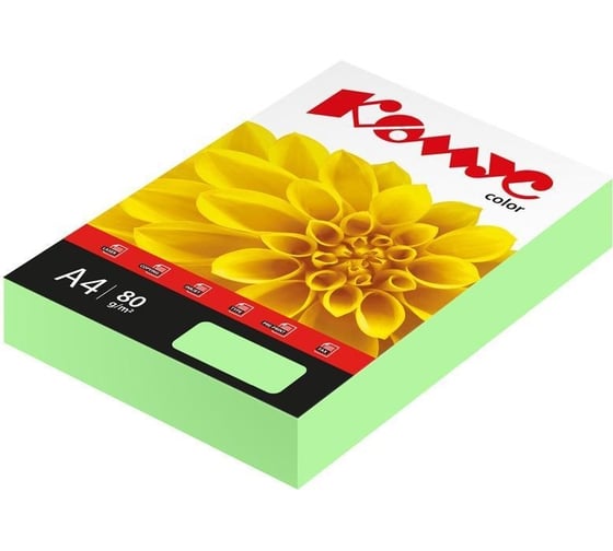 Цветная бумага Комус color лагуна пастель, 80 г, а4, 500 л 619950 1