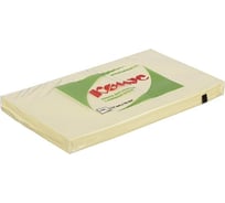 Стикеры Комус с клеевым краем, 76x127, желтый, 100 л 154930