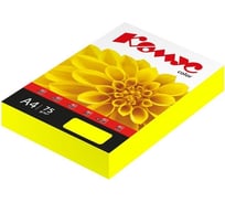 Цветная бумага Комус color желтый неон 75+-5 гр, а4, 500 л 1683295