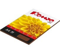Бумага цветная Комус Color (шоколад интенсив), 80г, А4, 50 л. 619978