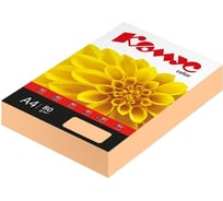 Цветная бумага Комус color персик пастель, 80 г, а4, 500 л 619938