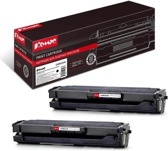 Лазерный картридж Комус 106r03048 черный, для xerox wc3025, 2 штук 870205 1
