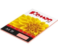 Цветная бумага Комус color розовая пастель, 80 г, а4, 50 л 619930