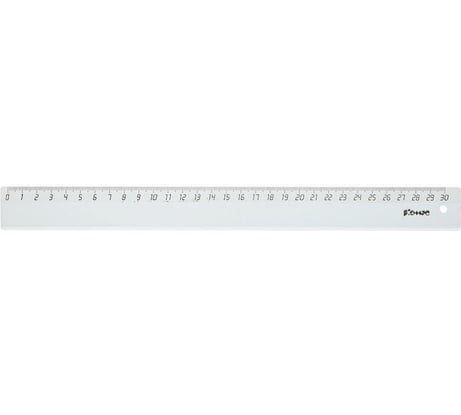 Линейка Комус 30 см, 2 шт., прозрачная, бесцветная 744216