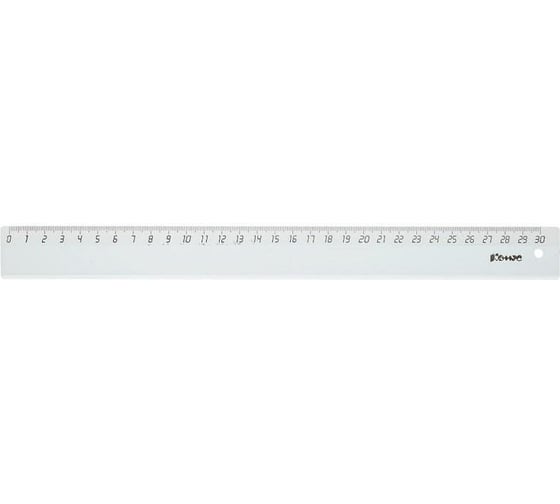 Линейка Комус 30 см, 2 шт., прозрачная, бесцветная 744216 1