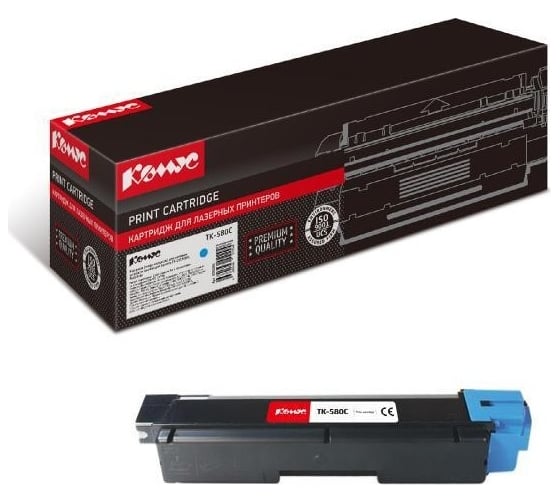 Лазерный картридж Комус tk-580c голубой, для kyocera fs-c5150dn 856096 1