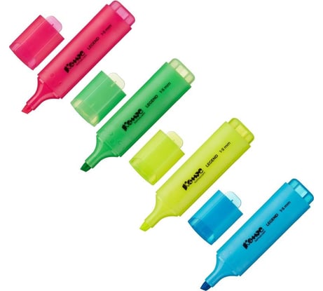 Набор текстовыделителей Комус legend набор, 4 цвета, 1-5 мм 1056799