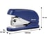 Степлер Комус light-force half strip n246, до 25 листов, энергосберегающий, синий 162716 9