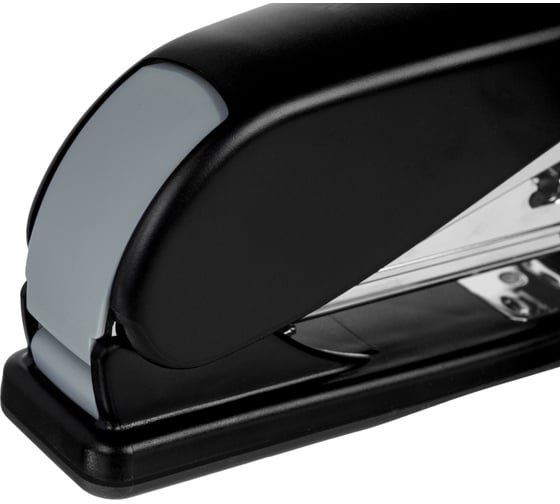 Степлер Комус light-force half strip n246, до 25 листов, черный 162715