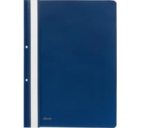 Пластиковый скоросшиватель Комус а4, с перфорацией, синий 1820 164403
