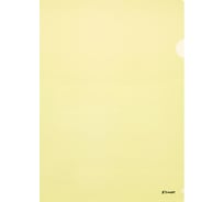 Папка-уголок Комус А4, 180мкм, желтый 164492