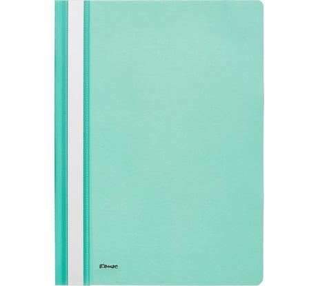Пластиковый скоросшиватель Комус А4, бирюзовый 1810 164393