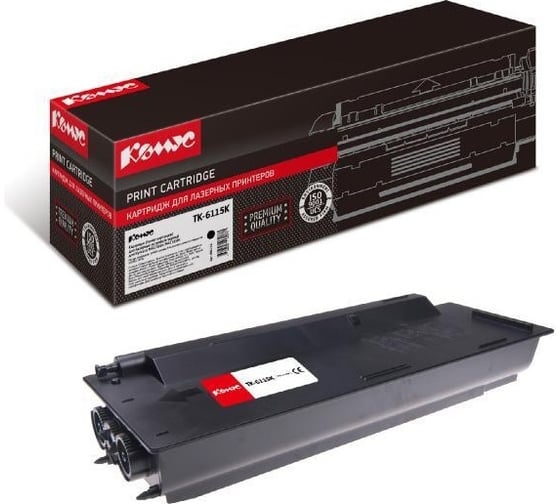 Тонер-картридж Комус tk-6115 черный, для kyocera m4125idnm4132idn 881212