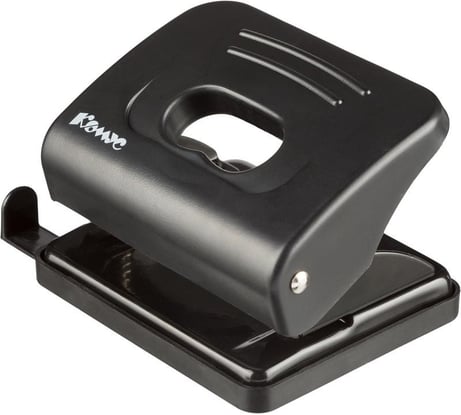 Дырокол Комус prima 6325 черный, до 20 л 390555