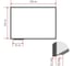 Магнитно-маркерная доска Комус premium 120x240, лаковая, алюминиевая рама 902143 2
