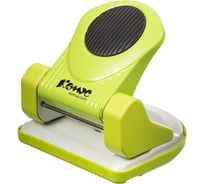 Дырокол Комус mpg20 до 20 листов, металл, с линейкой и блокиратором, зелёный 1271912