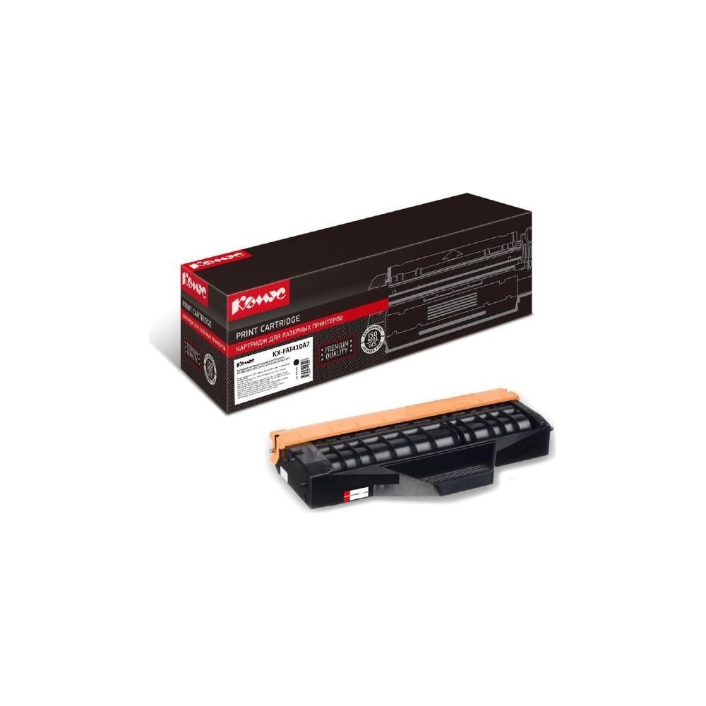 Лазерный картридж Комус kx-fat410a7 черный, для panasonic kx-mb1500 ...