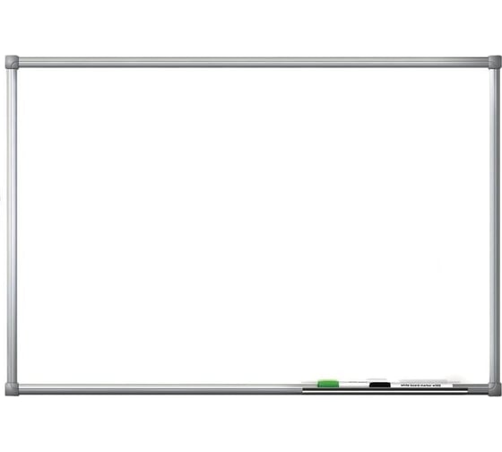 Магнитно-маркерная доска Комус premium 100x220, лаковая, алюминиевая рама 902141