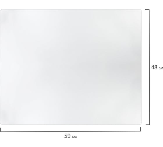 Настольный коврик-подкладка BRAUBERG 480x590 мм, матовый, 0,8 мм 238303