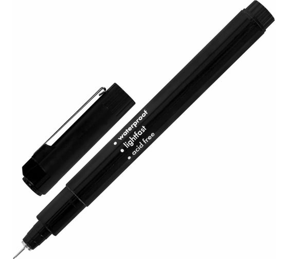 Капиллярные ручки BRAUBERG Art Classic линеры 16 шт., черные, 0,15-3,0 мм 143946