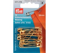 Английские булавки PRYM 12 шт 38 мм латунь 071276 под золото 562108