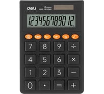 Карманный калькулятор DELI EM130D-GREY темно-серый, 12-разрядный 1901472