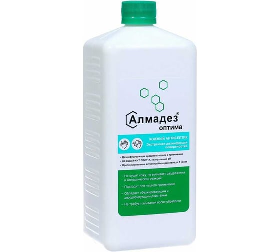 Бесспиртовой кожный антисептик АЛМАДЕЗ Оптима 1 л, крышка АО-545