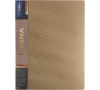 Папка Expert Complete с файлами-вкладышами 6 шт по 20 листов A4 40 мкм PRISMA 600 мкм 20 мм золотой 679371