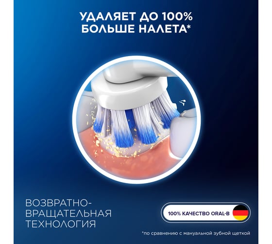 Сменные насадки для электрических зубных щеток ORAL-B Sensitive Clean для бережной чистки чувствительных зубов и десен, 4 шт. 0053019328