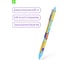 Шариковая ручка Berlingo автоматическая color block синяя, 0,7мм, грип, рисунок на корпусе, 3шт., pet-бокс с еп CBm_70S03_3 5