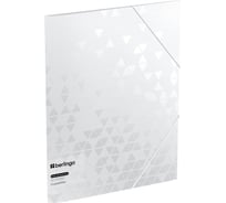 Папка на резинке Berlingo doublewhite а4, 600мкм, белая FB4_A4397