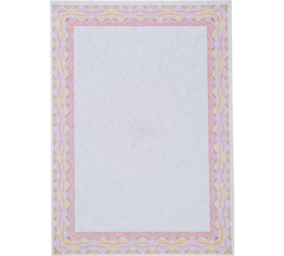 Сертификат-бумага Attache А4 50 шт в упаковке красная рамка спираль id7 1412170 1