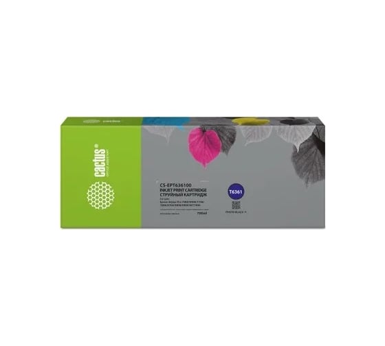 Струйный картридж CACTUS CS-EPT636100 T6361 черный 700 мл для Epson Stylus PRO 7700/7890/7900/9700 1746047