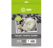 Фотобумага CACTUS CS-GA4130100ED A4, 130 г/м2, 100 листов, белый глянцевое для струйной печати 1033406