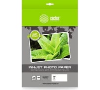 Фотобумага CACTUS CS-GA4180100ED A4, 180 г/м2, 100 листов, белый глянцевое для струйной печати 1033514