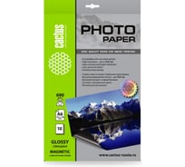 Фотобумага CACTUS CS-MGA669010 A6/690 г/м2, 10 листов, белый глянцевое/магнитный слой для струйной печати 1033436