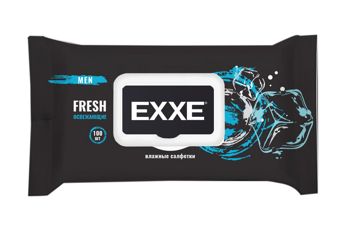 Влажные салфетки EXXE Men Fresh, 100 шт 260541 - выгодная цена, отзывы, характеристики, фото - купить в Москве и РФ