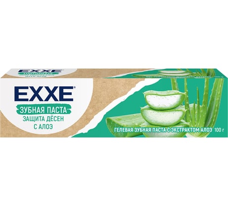 Зубная паста EXXE защита десен с алоэ, 100 г 263912