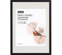 Рамка с паспарту Attache мдф, 50x70, черная 1603600