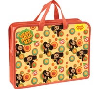 Папка с ручками Мульти-Пульти чебурашка А4, пластик, на молнии, 75мм ЧБТ_53179