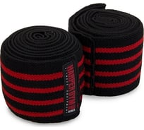 Эластичный бинт Harper Gym Pro Series на колено je-2676 пара черный/красный 4690222137729
