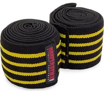 Эластичный бинт Harper Gym Pro Series на колено je-2676 пара черный/желтый 4690222173116