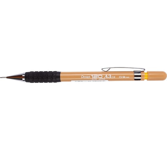 Автоматический карандаш Pentel A319-Y 120 A3 0.9 мм, темно-желтый корпус 669874