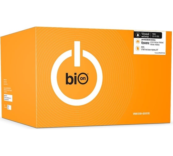 Картридж Bion для kyocera ecosys p3055dn/p3060dn/p3045dn/p3050dn/p3260dn/m3145dn, 12500 страниц, черный, с чипом BCR-TK-3160 1