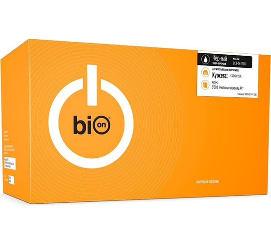 Картридж Bion для kyocera ecosys p2335d/m2835dw/m2735dn/m2235dn/p2335dn/p2335dw, 3000 страниц, черный, с чипом BCR-TK-1200